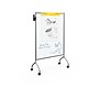 Essentials by Balt Mobile Magnetic Dry-Erase Whiteboard, Anodized Aluminum Frame, 6' x 4' (62542)~#|#~sp42718075_sc7