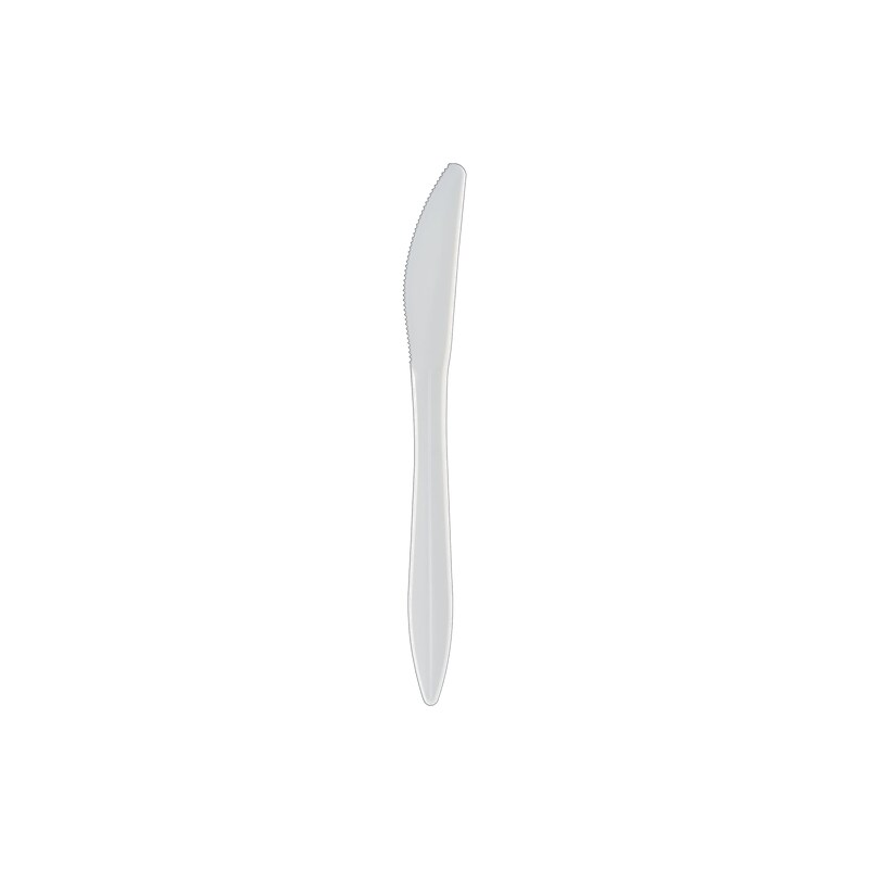Berkley Square Polypropylene Knives, Medium-Weight, White, 1000/Carton (1011000) image 1
