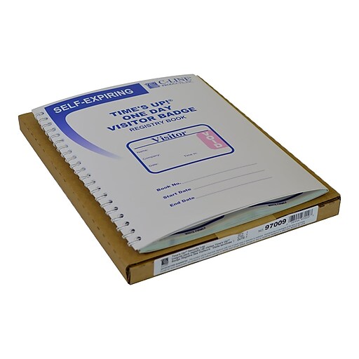 C-Line Time's Up! Sticker Name Tags/Labels, White/Blue ...