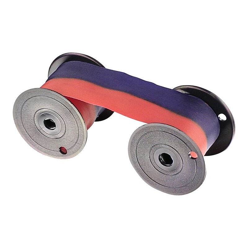 Lathem Time Clock Ribbon, Red/Blue (7-2CN) image 1