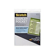 Scotch™ Display Pockets, for signage 8.81" x 11.2", Clear (WL854C)