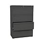 HON Brigade 700 Series 4-Drawer Lateral File Cabinet, Locking, Charcoal, Letter/Legal, 36"W (H784.L.S)~#|#~sp42718486_sc7