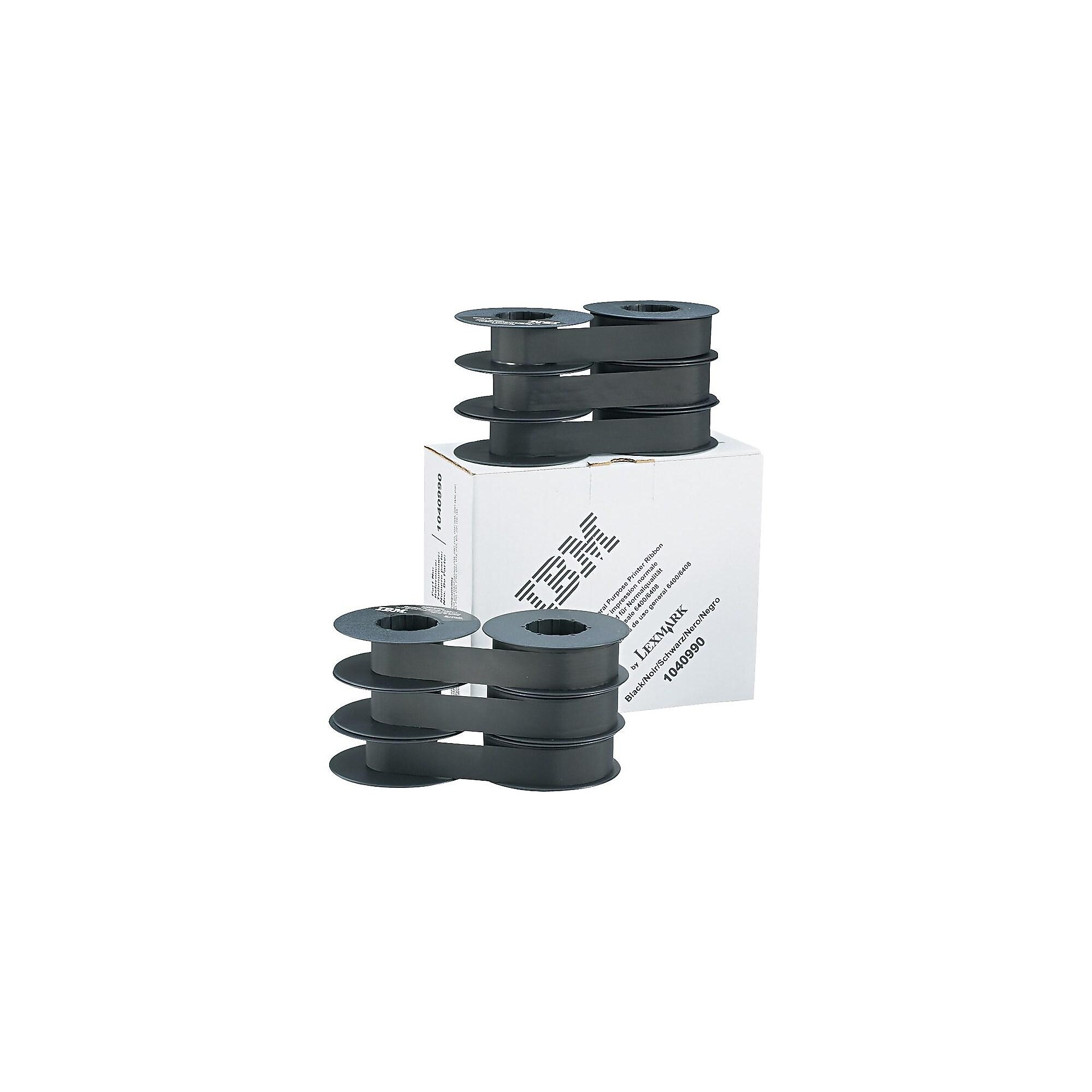 Lexmark IBM 1040990 Nylon Printer Replacement Ribbon for IBM 6400/6408 Printers, Black, 6/Box (1040990) Sansujyuku sansujyuku.com