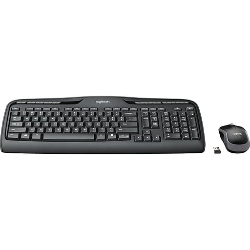 Absorberen taart Heiligdom Logitech Desktop MK320 Wireless Keyboard & Mouse, Black (920-002836) |  Staples