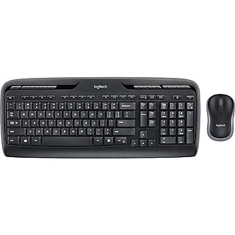 Logitech Desktop MK320 Wireless Keyboard & Mouse, Black (920-002836)
