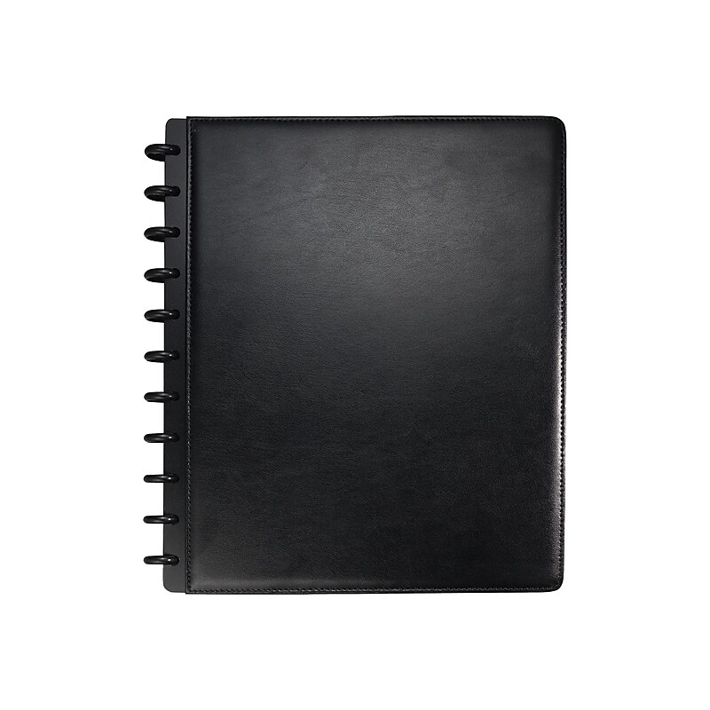 Staples 1-Subject Customizable Notebook, 8.5" x 11", Narrow Ruled, 60 Sheets, Black (19998) image 1