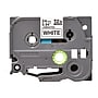 Brother P-touch TZe-S251 Laminated Extra Strength Label Maker Tape, 1" x 26-2/10', Black on White (TZe-S251)~#|#~sp42718811_sc7
