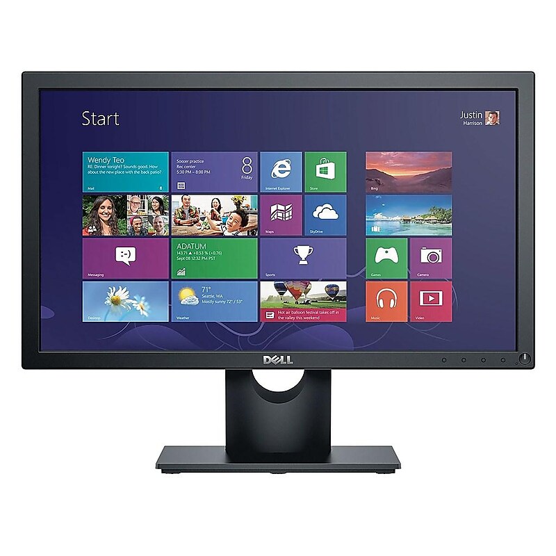 Dell E2016HV 20" LED Monitor, Black image 1