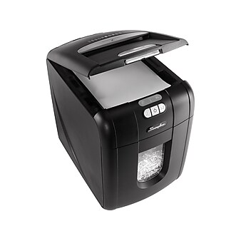 Swingline Stack-and-Shred 130X 130-Sheet Super Cross Cut Commercial Shredder (1757571D)