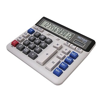 Victor Technology 2140 12-Digit Desktop Calculator, Off White