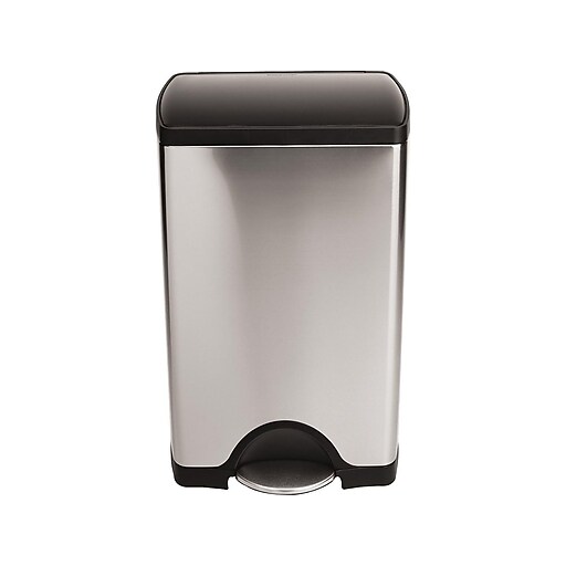 Shop Staples for simplehuman® Rectangular Step Trash Can, Stainless