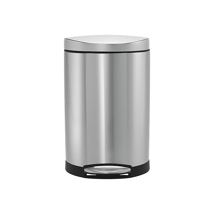 simplehuman Indoor Step Trash Can, Brushed Stainless Steel
