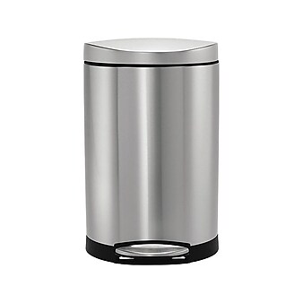 simplehuman Indoor Step Trash Can, Brushed Stainless Steel, 2.6 Gal. (CW1833)