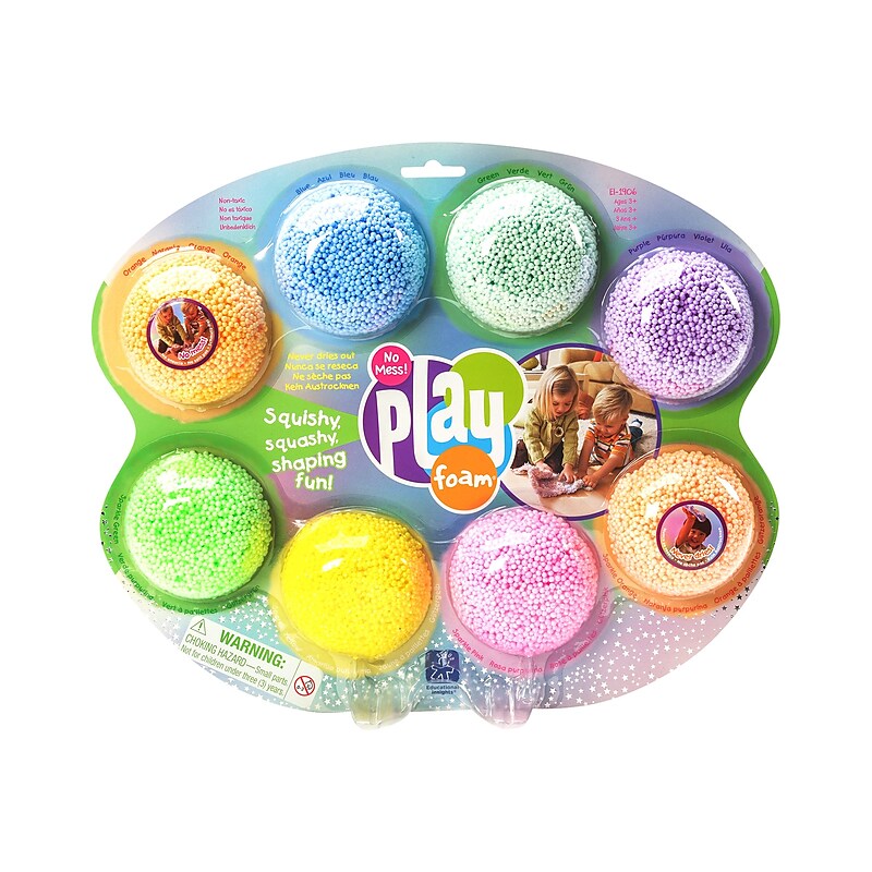 Educational Insights Playfoam Craft Materials, Assorted Colors, 8/Pack (1906) image 1