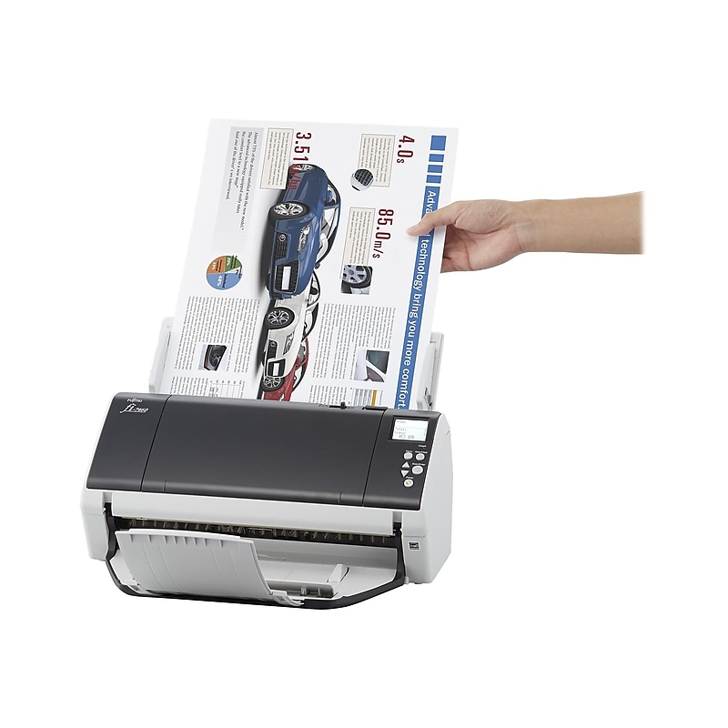RICOH fi-7480 PA03710-B005 Desktop Scanner, White/Black image 1