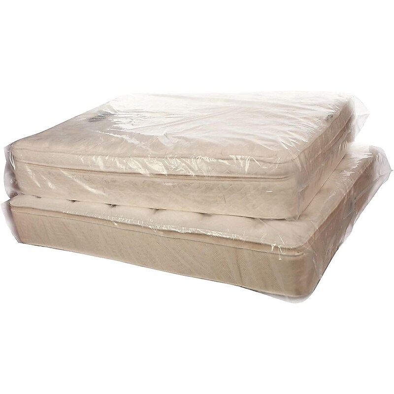 60" x 90" Gusseted Poly Bags, Bags on a Roll, 3 Mil, Clear, 55/Roll (PMB3247) image 1