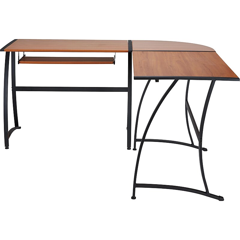 Staples Gillespie 62" W L-Shaped Computer Desk, Sonoma Cherry (ST28189-CC) image 1