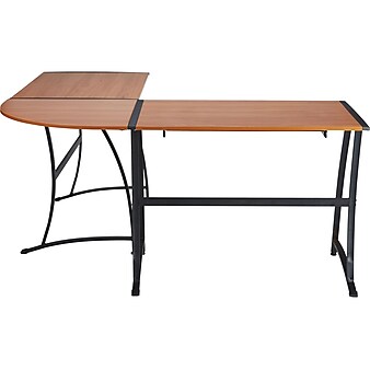 Staples Gillespie 62" L-Shaped Desk, Sonona Cherry (28189R-CC)