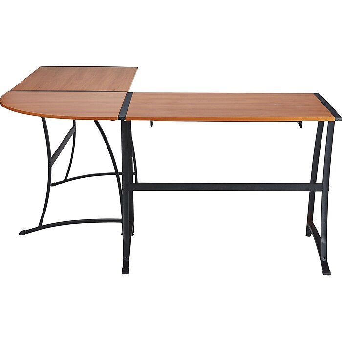 Staples Gillespie 62 W L Shaped Computer Desk Sonoma Cherry ST28189 CC