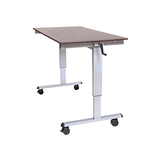 Shop Staples For Luxor Standard Sit Stand Desk Brown Standup