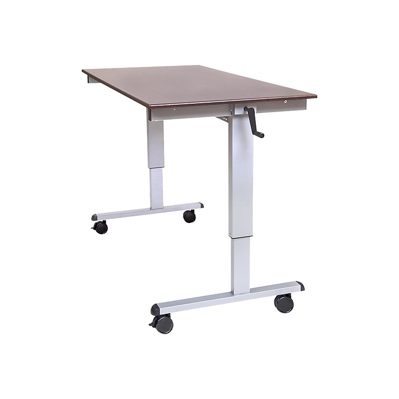 Luxor 60"W Adjustable Desk, Laminate Wood (STANDUP-CF60-DW) image 1
