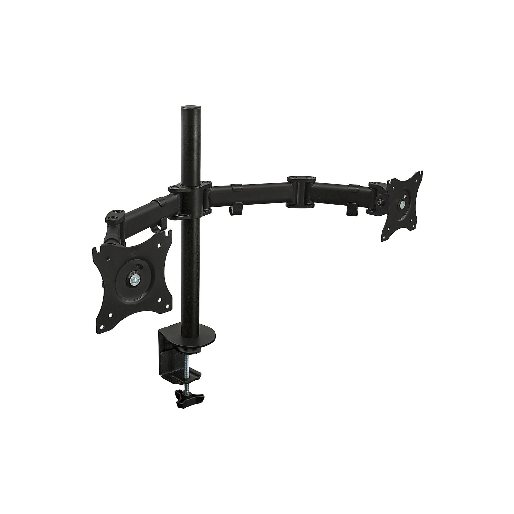 Mount-It! Dual Monitor Arms, Up To 27″ Monitors, Black (MI-1752) Sansujyuku sansujyuku.com