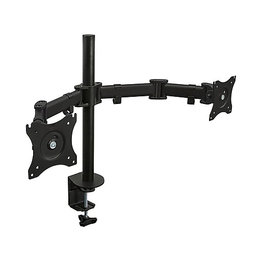 MountIt! Dual Monitor Arms, Up To 27" Monitors, Black (MI1752) Staples