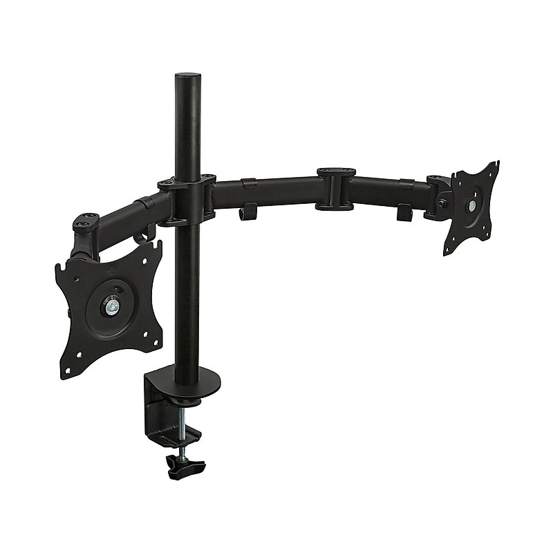 Mount-It! Dual Monitor Arms, Up To 27" Monitors, Black (MI-1752) image 1