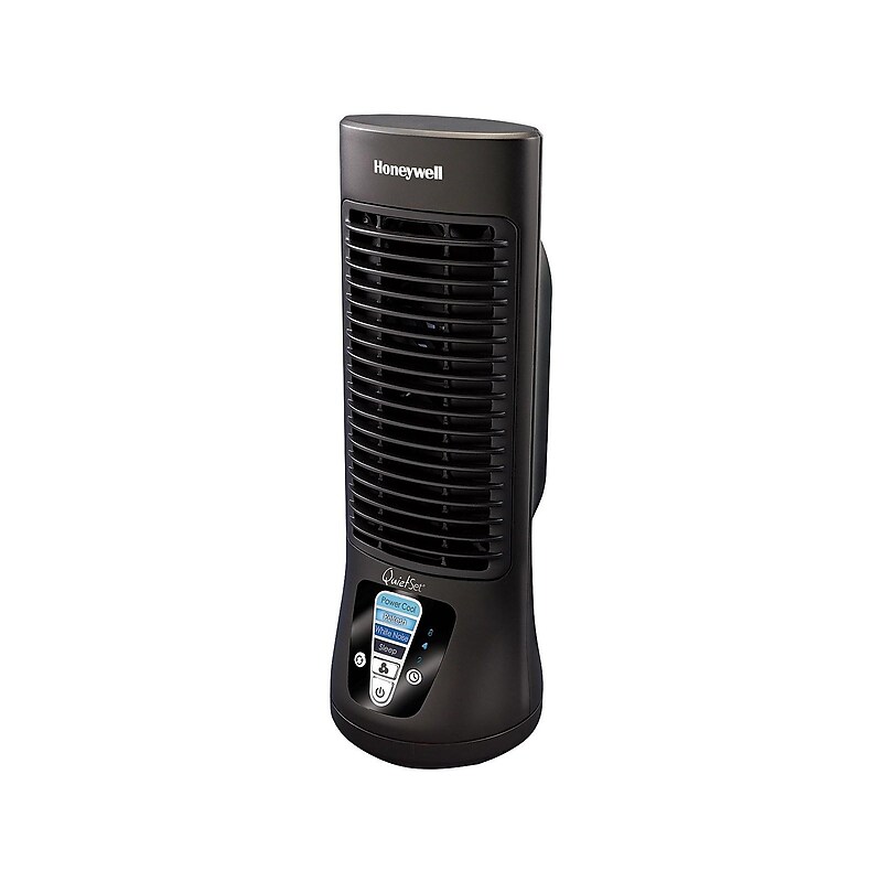 Honeywell QuietSet 12.99"H 4-Speed Tower Fan, Black (HTF210B) image 1