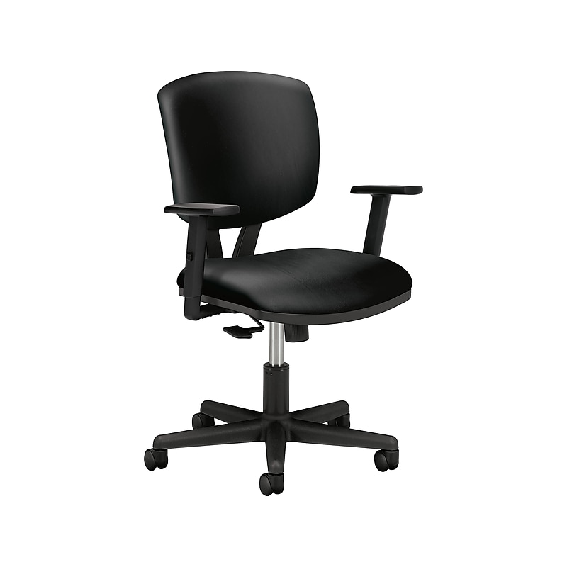 HON Volt SofThread Leather Task Chair, Black (HON5703ASB11) image 1