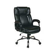 Work Smart EC Series Eco Leather Executive Big & Tall Chair, Black (EC1283C-EC3)