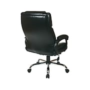 Work Smart EC Series Eco Leather Executive Big & Tall Chair, Black (EC1283C-EC3)