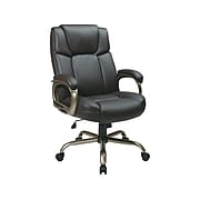 Work Smart ECH Series Eco Leather Executive Big & Tall Chair, Espresso (ECH12801-EC1)