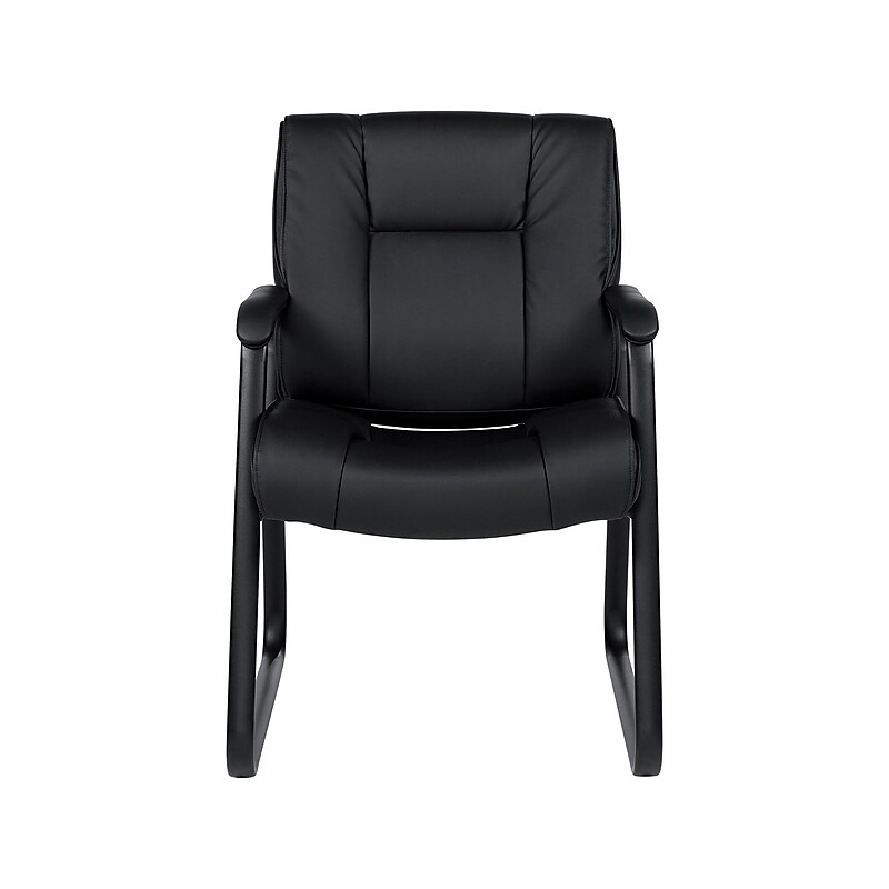 Offices To Go Luxhide Guest Chair, Black (OTG2782) image 1
