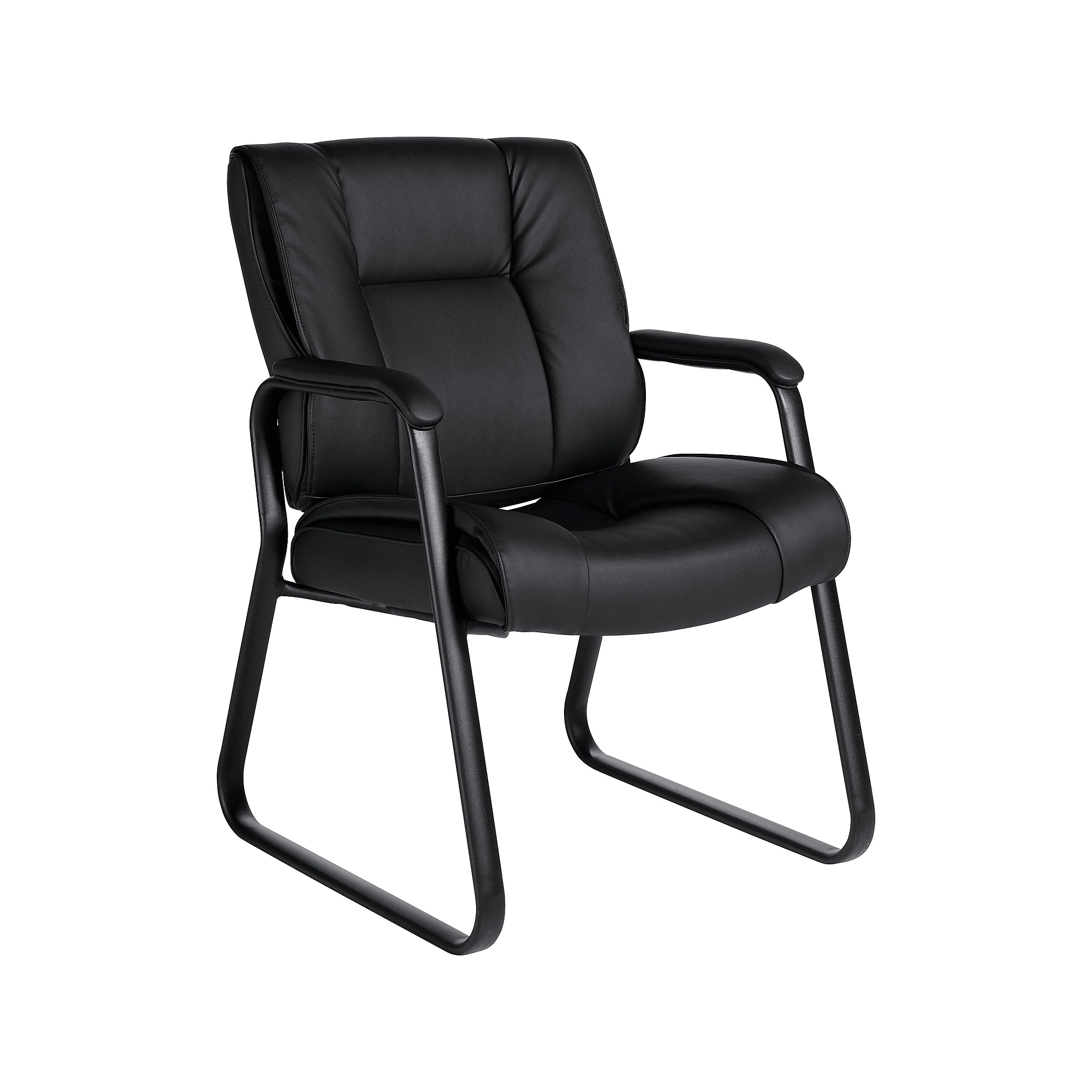 Offices To Go Luxhide Guest Chair, Black (OTG2782) Sansujyuku sansujyuku.com