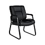 Offices To Go Luxhide Guest Chair, Black (OTG2782)~#|#~sp42803382_sc7