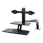 Ergotron WorkFit-A Dual Adjustable Aluminum Desk Converter (24-392-026)~#|#~sp42803403_sc7