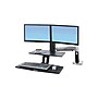 Ergotron WorkFit-A Dual Adjustable Aluminum Desk Converter (24-392-026)~#|#~sp42803404_sc7