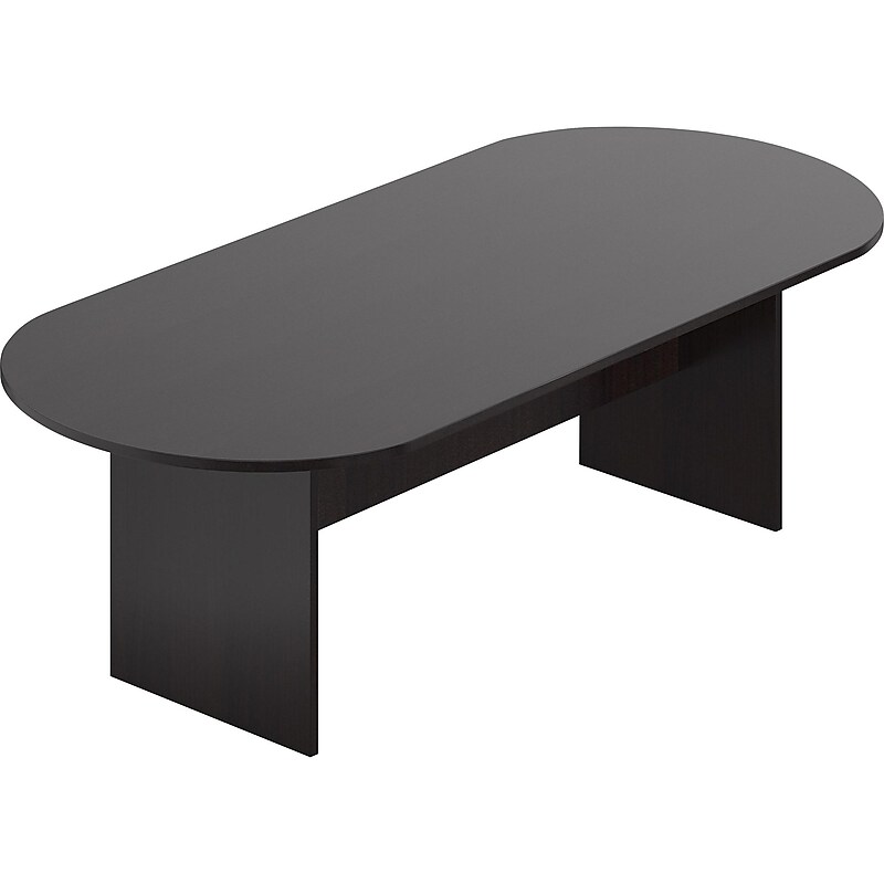 Offices To Go Superior Laminate Racetrack Conference Table, 29.5"H x 95"L x 44"D, Espresso (SL9544RS-AEL) image 1