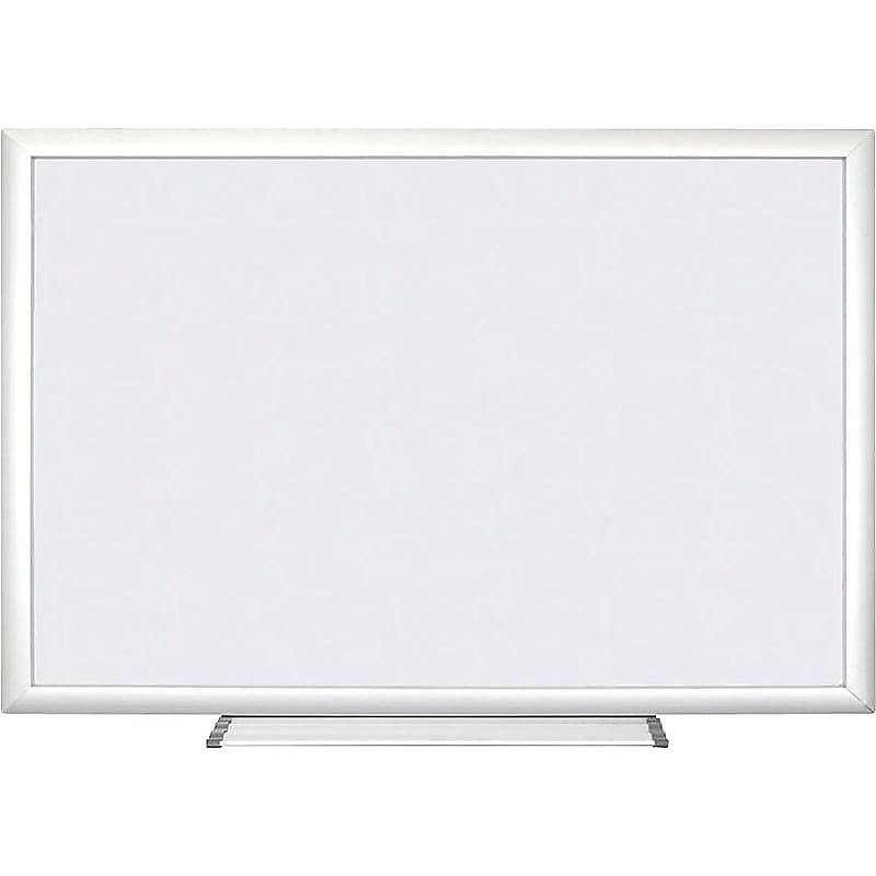 U Brands Basics Plus Steel Dry-Erase Whiteboard, Aluminum Frame, 4' x 6' (00073AANNN) image 1
