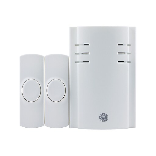GE 19300 Wireless Door Chime with 8 Sounds, White (JAS19300) at Staples