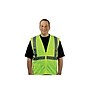 Protective Industrial Products High Visibility Zipper Safety Vest, ANSI Class R2, Lime Yellow, 2XL (302-0702Z-LY/2X)~#|#~sp42803575_sc7