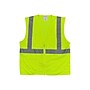 Protective Industrial Products High Visibility Sleeveless Safety Vest, ANSI Class R2, Lime Yellow, 2XL (302-MVGZ4PLY-2X)~#|#~sp42803577_sc7