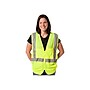 Protective Industrial Products High Visibility Sleeveless Safety Vest, ANSI Class R2, Lime Yellow, 2XL (302-MVGZ4PLY-2X)~#|#~sp42803579_sc7