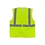 Protective Industrial Products High Visibility Sleeveless Safety Vest, ANSI Class R2, Lime Yellow, 3XL (302-MVGZ4PLY-3X)~#|#~sp42803582_sc7