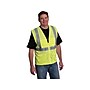 Protective Industrial Products High Visibility Sleeveless Safety Vest, ANSI Class R2, Lime Yellow, 3XL (302-MVGZ4PLY-3X)~#|#~sp42803584_sc7