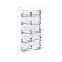 Azar Card Holder, 8.5" x 15.75", Vertical, Wall Mounted, Clear, Acrylic, 2/Pack (252222)~#|#~sp42803603_sc7