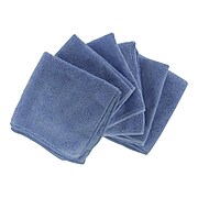 Shaxon 12" x 12" Ultra Absorbent Microfiber Cleaning Cloth, Blue, 6/Pack (SHX-MFW6-B)