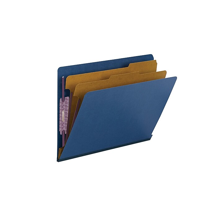 Smead End Tab Pressboard Classification Folders with SafeSHIELD