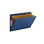 Smead End Tab Pressboard Classification Folders with SafeSHIELD Fasteners, Legal Size, Dark Blue, 10/Box (29784)~#|#~sp42803906_sc7